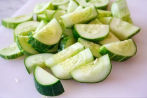 cucumber cut into small pieces