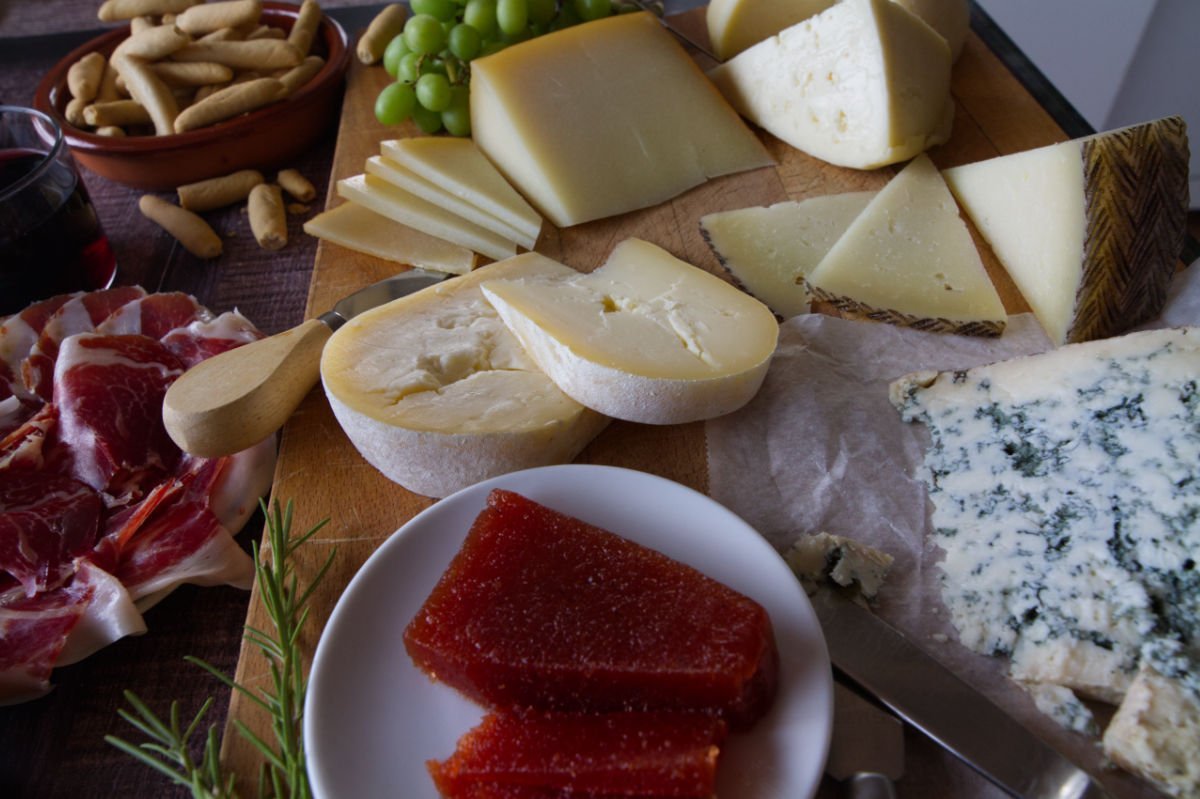 Spanish cheese board