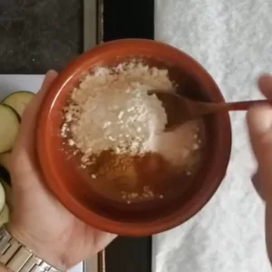 spicecs and flour in a small bowl