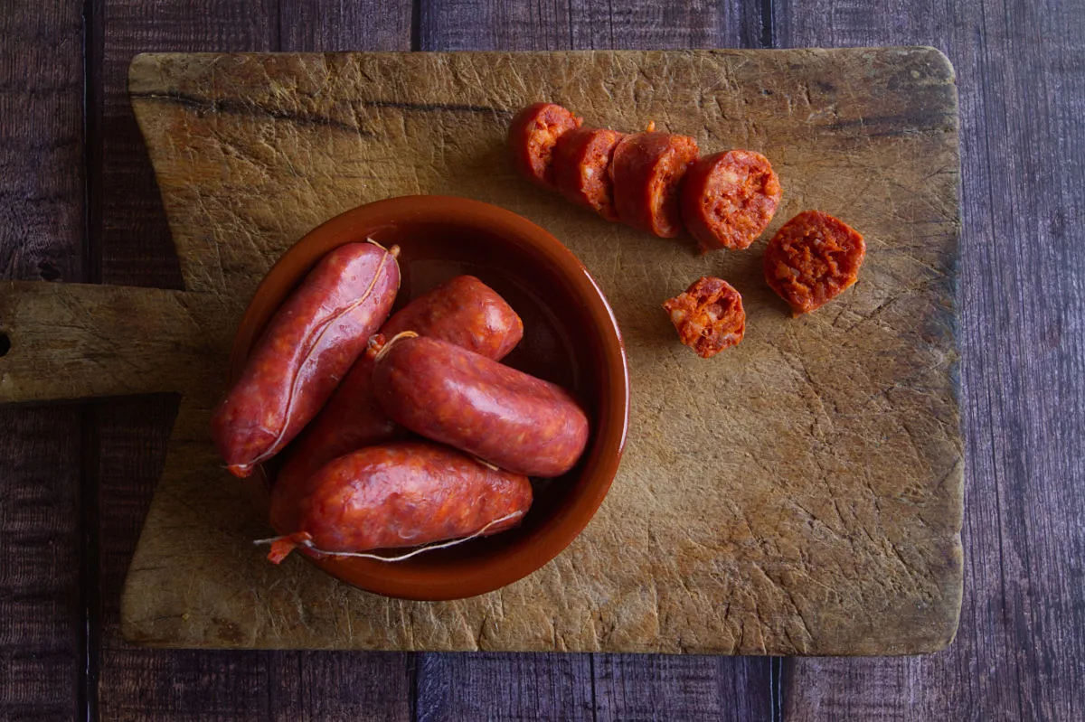 raw Spanish Chorizo