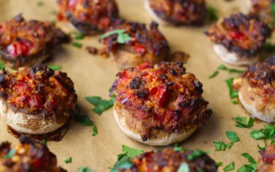 Mushrooms Stuffed with Chorizo and Garlic (Champiñones Rellenos con Chorizo)